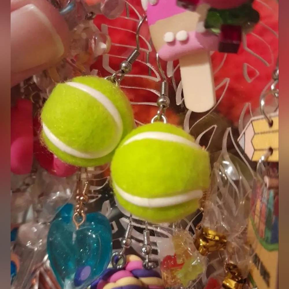 Tennis Ball Earrings🎾 NIP